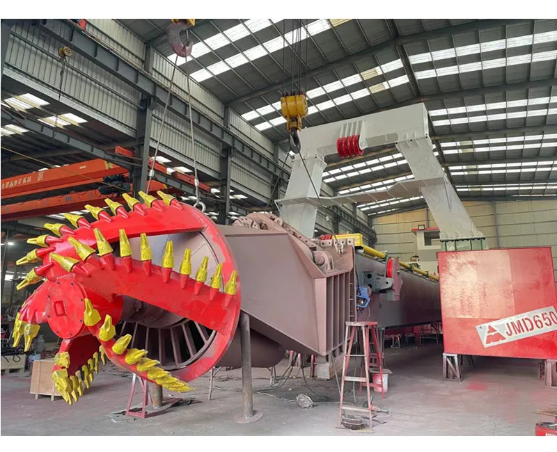 JMD650 26 inci Reklamasi Pasir Laut Pemotong Pasir Suction Dredger Dikirim ke Maladewa
